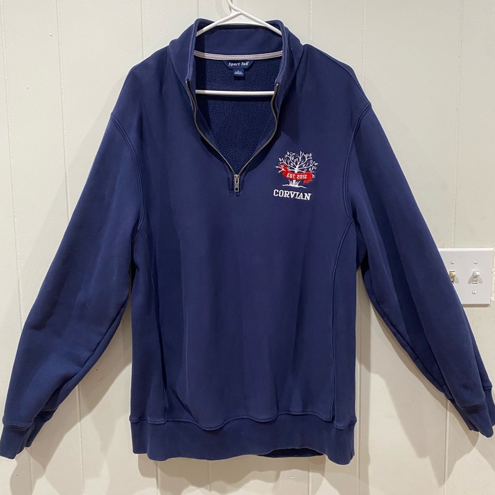 Vintage Corvian Sport Tek Zip Up Sweater